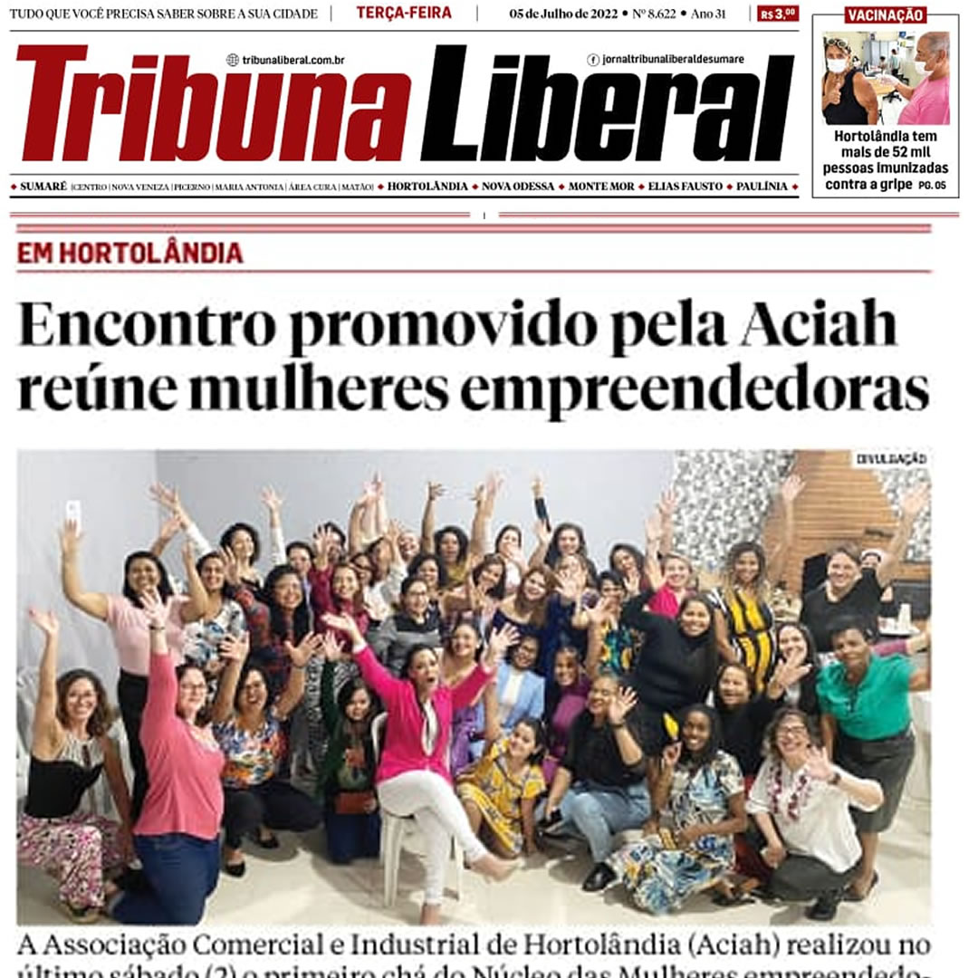 Núcleo das Mulheres Empreendedoras da ACIAH realiza chá com palestra